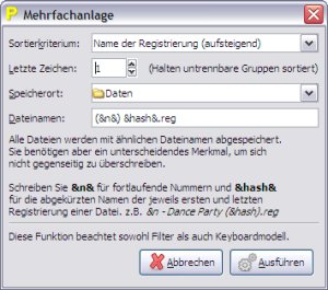 A German dialog on Windows